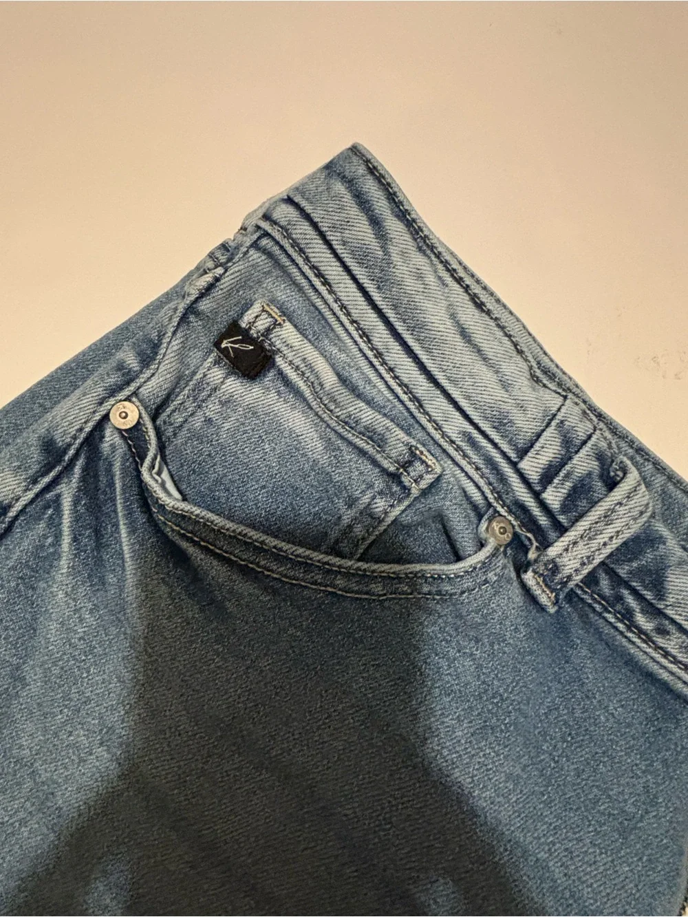 Kancan Light Blue cropped Denim skinny Jeans